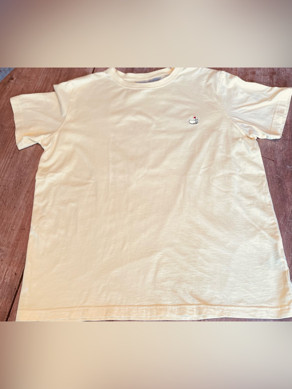 Masters Collection Yellow Ladies Short Sleeve Tee Shirt  Sz Large
